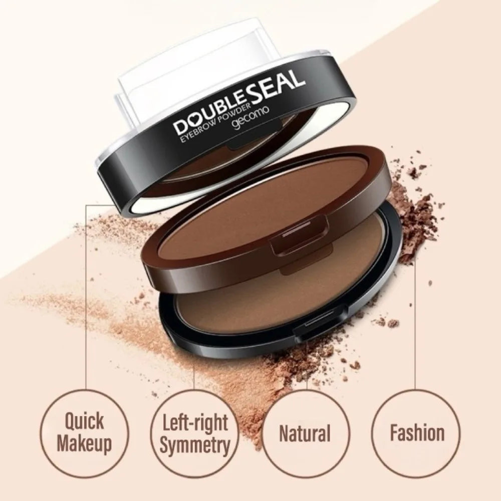 Perfect Shape 2 Colors Eyebrow Seal Stamp Quick Make up Long-Lasting Eyebrow Powder Stamp Setting Waterproof