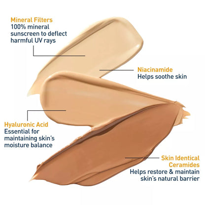 Cerave Hydrating Mineral Tinted Face Sunscreen Lotion - SPF 30 - 1.7 Fl Oz