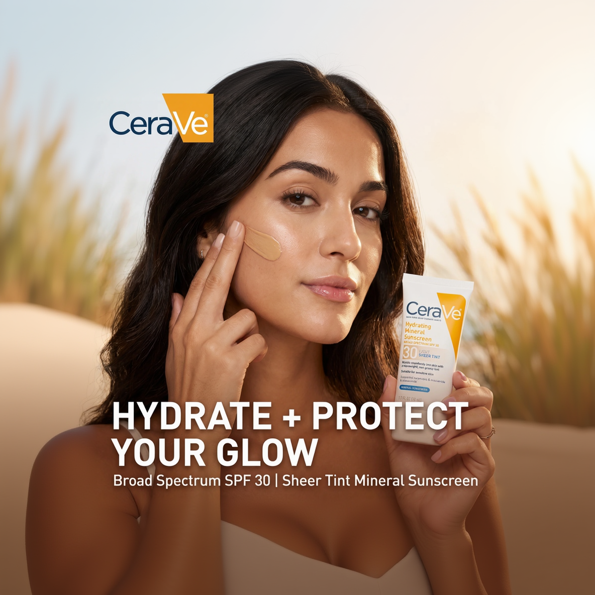 Cerave Hydrating Mineral Tinted Face Sunscreen Lotion - SPF 30 - 1.7 Fl Oz